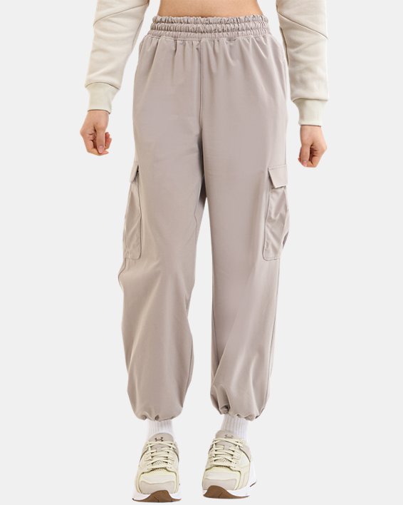 Women's UA Rival Woven Cargo Pants in Brown image number 0